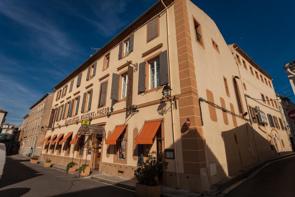 Hotel Moderne Et Pigeon Limoux Bagian luar foto