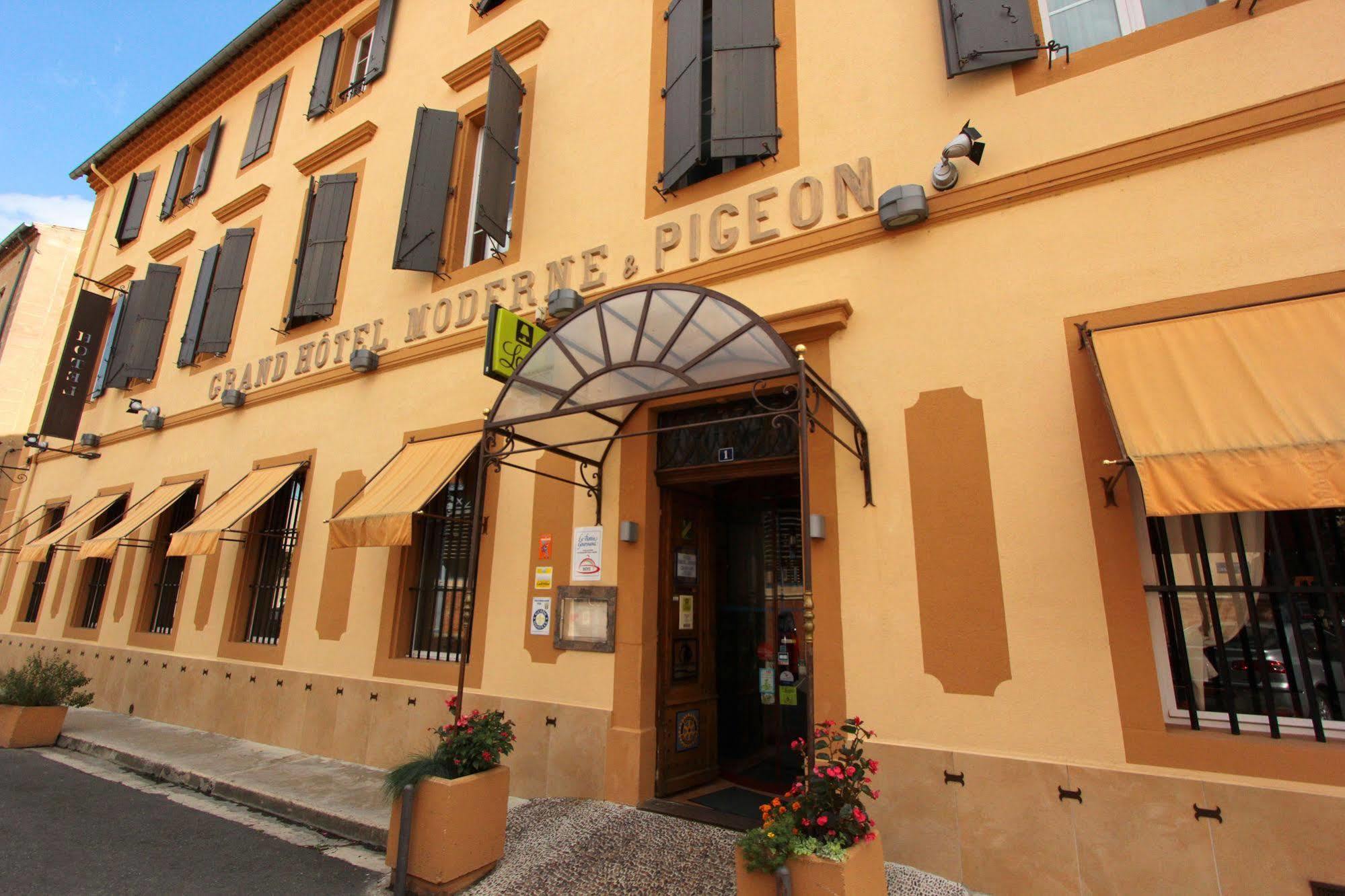 Hotel Moderne Et Pigeon Limoux Bagian luar foto